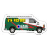 4.44x2.02 Custom Van Shaped Magnets - Outdoor & Car Magnets 40 Mil
