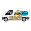 4.75x2.213 Custom Sprinter Van Shape Magnets 20 Mil