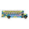 5.25x1.75 Custom Magnets School Bus Shape Magnets 20 Mil