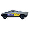 6.2x2.23 Customized Cyber Truck Shaped Magnets - 20 Mil