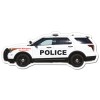 6.39x2.50 Custom Police Car Shaped Magnets 20 Mil