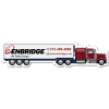 6.625x1.58 Custom Tractor Trailer Big Rig Semi Truck Shape Magnets 20 Mil