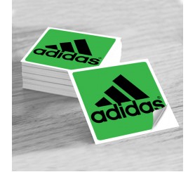 Customized Square White or Clear Plastic stickers