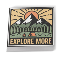 5x5 Inch Customized Square Full Color Outdoor Removable Vinyl Stickers