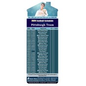 3.5x9 Custom One Team Pittsburgh Team Schedule Veterinary Hospital House Shape Magnets 20 Mil