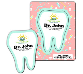 Printed Picture Frame Tooth Punch Magnets 25 Mil