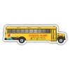 5.25x1.75 Custom Printed School Bus Shaped Magnets 20 Mil