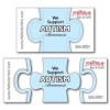 3.5x2 Promotional 3-Piece Puzzle Shaped Indoor Magnets 30 Mil