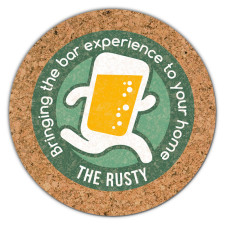 4 Inch Custom Full Color Circle Cork Coasters