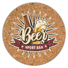 4.5 Inch Custom Full Color Circle Cork Coasters