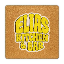4.5 Inch Custom Full Color Square Cork Coasters