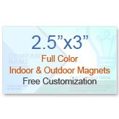 2.5x3 Square or Round Edge Magnets