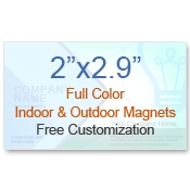 2x2.9 Square or Round Edge Magnets