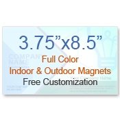 3.75x8.5 Square or Round Edge Magnets