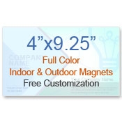 4x9.25  Square or Round Edge Magnets