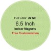6.5 Inch Custom Circle Shaped Magnets 20 Mil