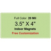 3.5x4 Custom Magnets 20 Mil Round Corners