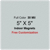 5x5 Personalized Indoor Magnets 30 Mil Round Corners