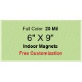 6x9 Custom Magnets 20 Mil Square Corners