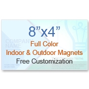 8x4 Square or Round Edge Magnets