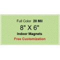 8x6 Custom Magnets 20 Mil Square Corners