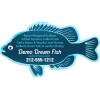 2.5x4.37 Custom Fish Shaped Seafood Restaurant Magnets 20 Mil