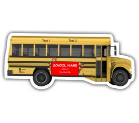 School Bus Shape Magnets 20 Mil