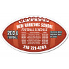 7x4 Custom Sport Schedules Football Shape Magnets 20 Mil