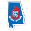 2.625x4.14 Custom Alabama Shaped Magnets 20 Mil