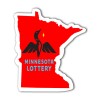 3x3.4 Custom Minnesota Shaped Magnets 20 Mil