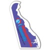 3.5x2.34 Custom Delaware Shaped Magnets 20 Mil