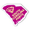 3.5x2.34 Custom South Carolina Shaped Magnets 20 Mil