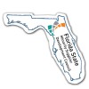 4.023 x 4 Custom Florida Shaped Magnets 20 Mil