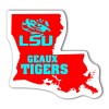3.5x2.34 Custom Louisiana Shaped Magnets 20 Mil