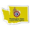 3.54x2.48 Custom Washington Shaped Magnets 20 Mil