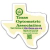 3.5x3.33 Custom Texas Shaped Magnets 20 Mil