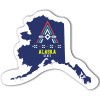 3.5x2.34 Custom Alaska Shaped Magnets 20 Mil