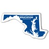3.5x2.34 Custom Maryland Shaped Magnets 20 Mil