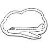 1.75x2.56 Custom Airplane Shaped Magnets 20 Mil