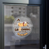 8 Inch Custom Circle Static Window Clings