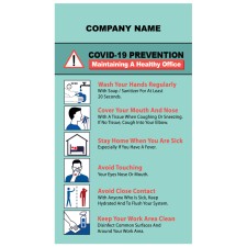 4x7 Custom Flu Prevention Outdoor & Car Magnets 30 Mil Square Corners
