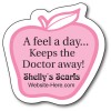 3x3 Custom Awareness Apple Shaped Magnets 20 Mil