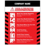 8x10 Custom Flu Prevention Outdoor & Car Magnets 30 Mil Square Corners
