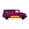 1.35x2.75 Custom Printed Van Shaped Magnets 20 Mil