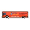 1.31x4.68 Custom Printed Bus Shaped Magnets 20 Mil
