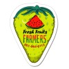 1.5x2 Personalized Strawberry Shaped Magnets 20 Mil