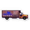 1.5x3.68 Custom Truck Shaped Magnets 20 Mil