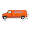1.62x4 Custom Printed Van Shaped Magnets 20 Mil