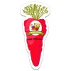 1.68x3.75 Custom Printed Carrot Shaped Magnets 20 Mil