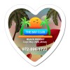 1.87x1.87 Custom Heart Shaped Magnets 20 Mil